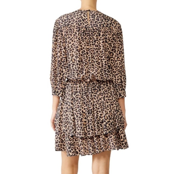 Zadig & Voltaire Rooka Leopard Print Mini Dress - Picture 3 of 11